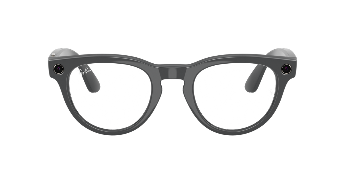Ray-Ban Meta Headliner Gen 2 Shiny Asteroid Grey, Clear to Emerald (Transitions) lenses, 0RW4013 6702CE (front)