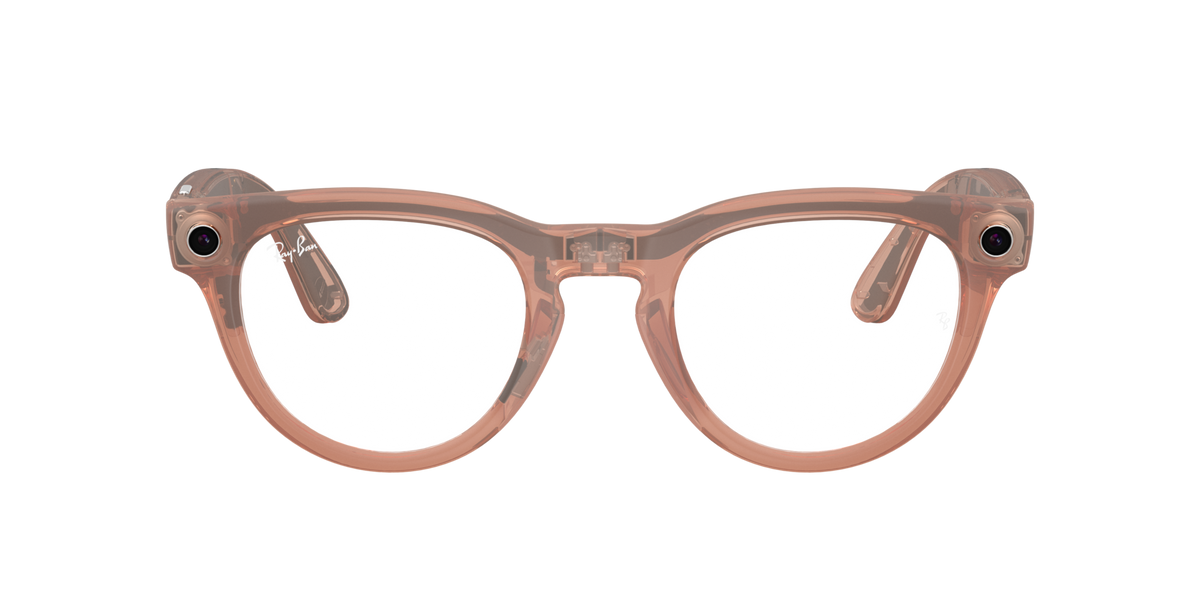 Ray-Ban Meta Headliner Gen 2 Peach, Clear to Grey (Transitions) lenses, 0RW4013 68901Z (front)