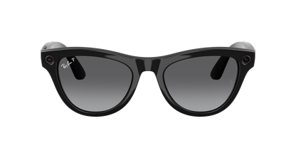 Ray-Ban Meta Skyler Gen 2 Shiny Black, Polarised Gradient Graphite lenses, 0RW4014 601/T3 (front)