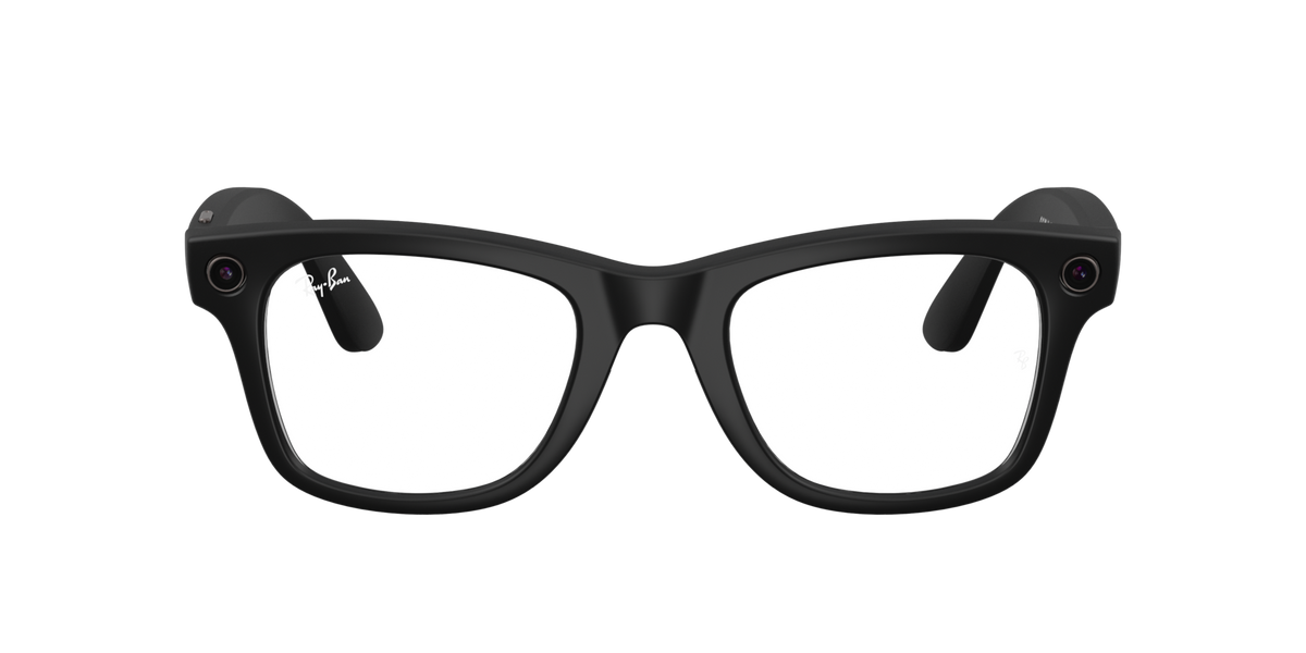 Ray-Ban Meta Wayfarer Gen 2 Matte Black, Clear lenses, 0RW4012 601SSB (front)