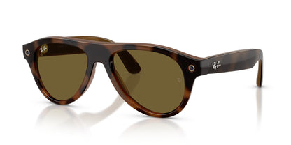 Ray-Ban Meta Aviator (Gen 3) Havana / B15 — three-quarter