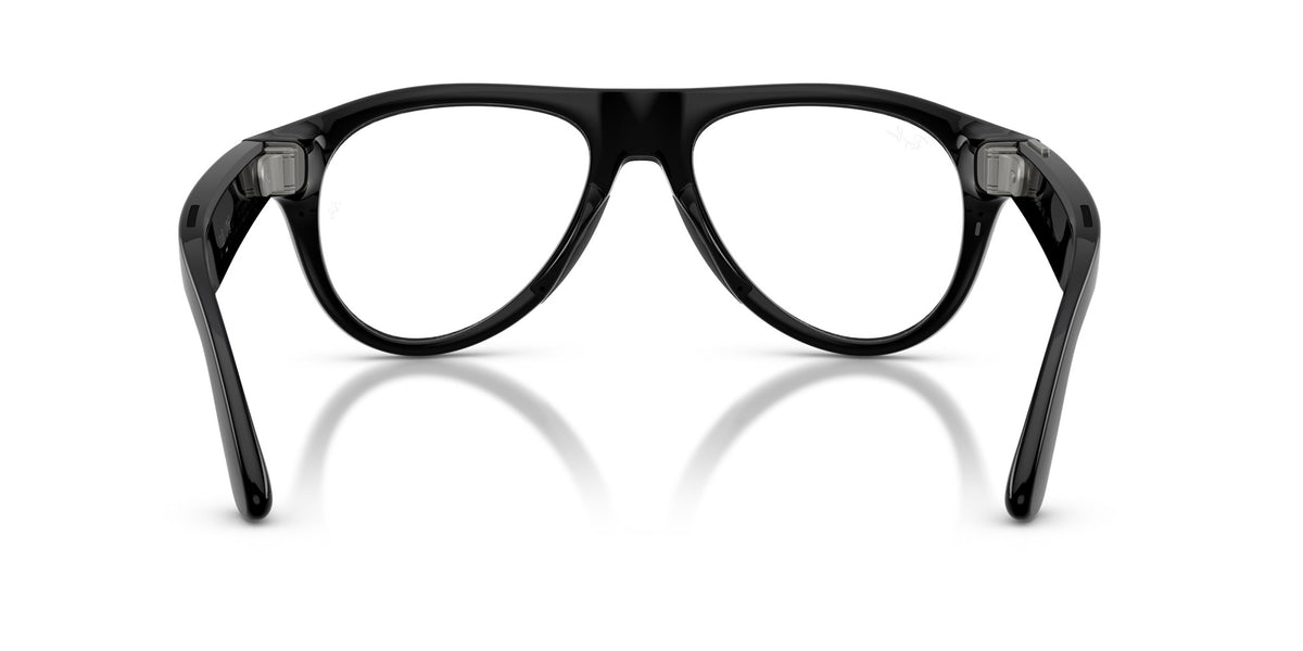 Ray-Ban Meta Aviator (Gen 3) Shiny Black / Transitions Graphite Green — back