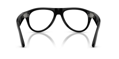 Ray-Ban Meta Aviator (Gen 3) Shiny Black / Transitions Graphite Green — back