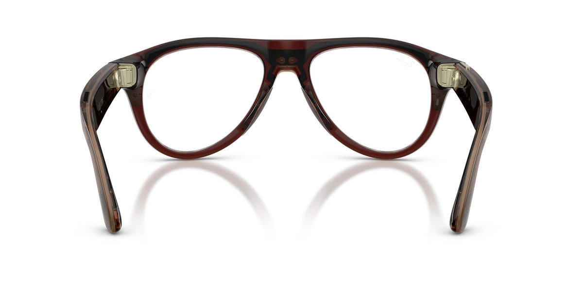 Ray-Ban Meta Aviator (Gen 3) Transp. Umber / Transitions Jade — back
