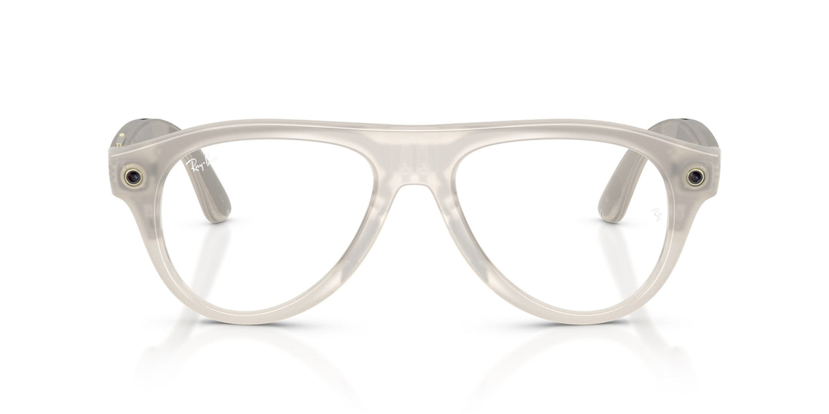 Ray-Ban Meta Aviator (Gen 3) Milky Off-White / Transitions Gen S Brown — front