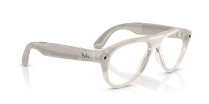 Ray-Ban Meta Aviator (Gen 3) Milky Off-White / Transitions Gen S Brown — three-quarter right