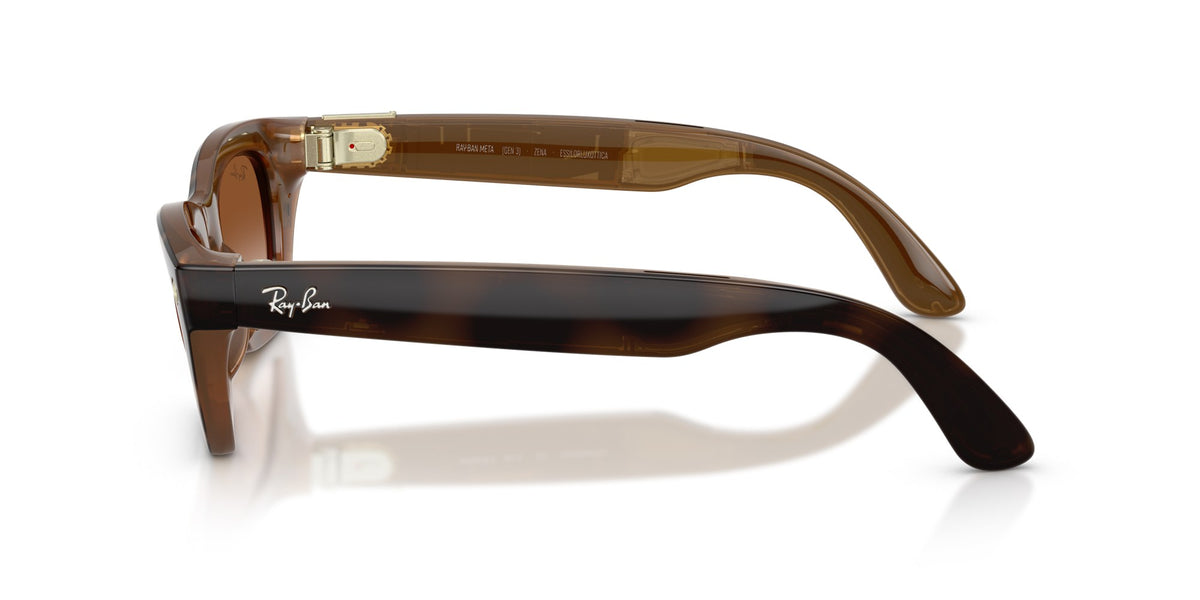 Ray-Ban Meta Zena (Gen 3) Havana / Gradient Brown — side