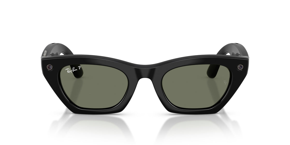 Ray-Ban Meta Zena (Gen 3) Shiny Black / G15 Green Polar — front