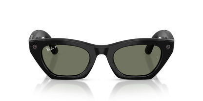 Ray-Ban Meta Zena (Gen 3) Shiny Black / G15 Green Polar — front