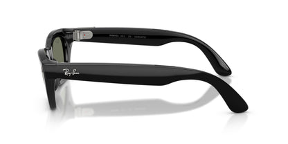 Ray-Ban Meta Zena (Gen 3) Shiny Black / G15 Green Polar — side