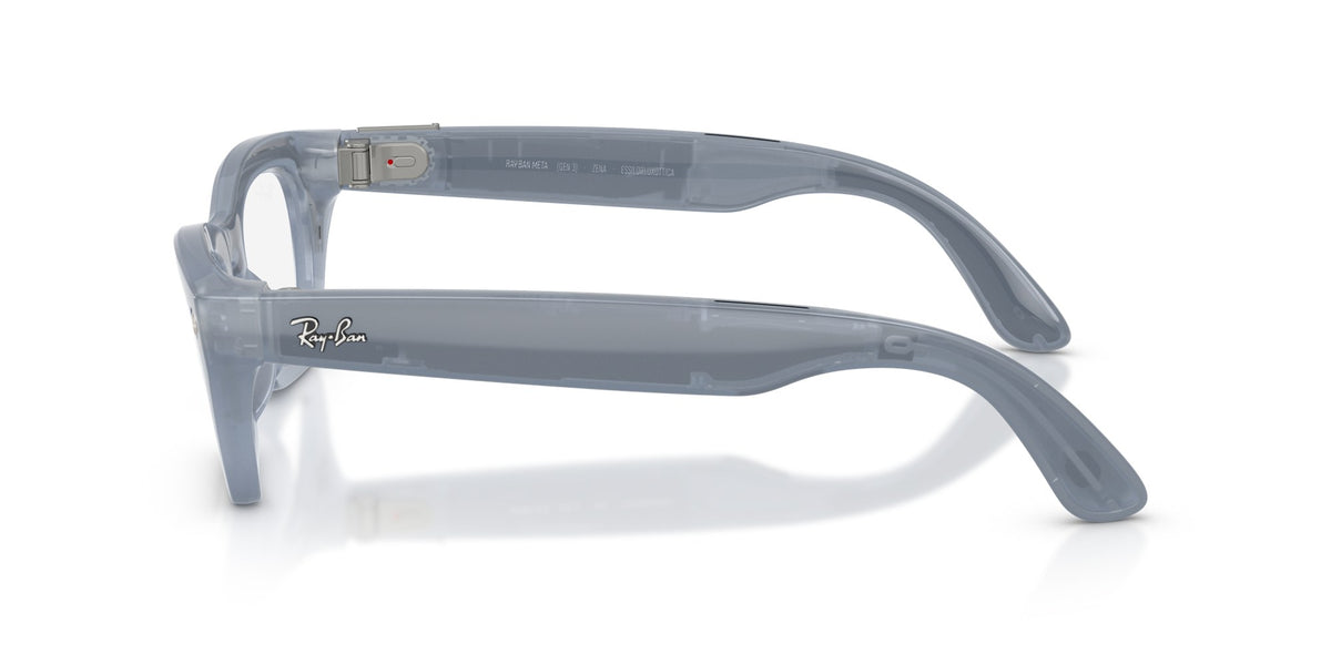 Ray-Ban Meta Zena (Gen 3) Milky Grey Lilac / Transitions Copper — side
